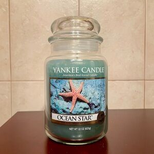 NEW Yankee Candle “OCEAN STAR” Large Jar Housewarmer Fresh Blue 22 oz